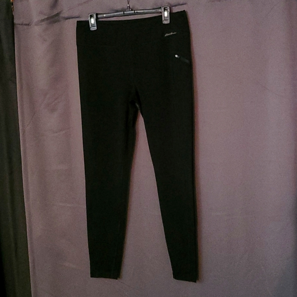 Eddie Bauer Black Athletic Leggings Women's Large